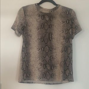 Snake print T-shirt